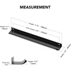 image:imageRavinte 40 Pack Finger Pulls 128mm5 Hole Center Black Cabinet Handle10