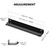 image:imageRavinte 40 Pack Finger Pulls 128mm5 Hole Center Black Cabinet Handle3