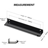 image:imageRavinte 40 Pack Finger Pulls 128mm5 Hole Center Black Cabinet Handle3