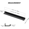 image:imageRavinte 40 Pack Finger Pulls 128mm5 Hole Center Black Cabinet Handle30