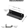 image:imageRavinte 40 Pack Finger Pulls 128mm5 Hole Center Black Cabinet Handle30