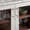 image:imageRavinte 5 Pack 334 Inch Solid Matte Black Zinc Kitchen Cabinet HandlesBrushed Nickel