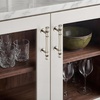 image:imageRavinte 5 Pack 334 Inch Solid Matte Black Zinc Kitchen Cabinet HandlesBrushed Nickel