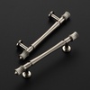 image:imageRavinte 5 Pack 334 Inch Solid Matte Black Zinc Kitchen Cabinet HandlesBrushed Nickel