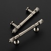 image:imageRavinte 5 Pack 334 Inch Solid Matte Black Zinc Kitchen Cabinet HandlesBrushed Nickel