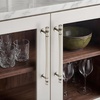 image:imageRavinte 5 Pack 334 Inch Solid Matte Black Zinc Kitchen Cabinet HandlesBrushed Nickel