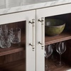 image:imageRavinte 5 Pack 334 Inch Solid Matte Black Zinc Kitchen Cabinet HandlesBrushed Nickel