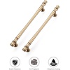 image:imageRavinte 5 Pack 334 Inch Solid Matte Black Zinc Kitchen Cabinet HandlesChampagne Bronze
