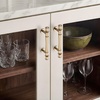 image:imageRavinte 5 Pack 334 Inch Solid Matte Black Zinc Kitchen Cabinet HandlesChampagne Bronze