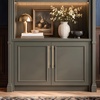 image:imageRavinte 5 Pack 334 Inch Solid Matte Black Zinc Kitchen Cabinet HandlesChampagne Bronze