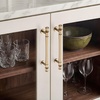 image:imageRavinte 5 Pack 334 Inch Solid Matte Black Zinc Kitchen Cabinet HandlesChampagne Bronze