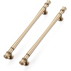 image:imageRavinte 5 Pack 334 Inch Solid Matte Black Zinc Kitchen Cabinet HandlesChampagne Bronze