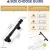 image:imageRavinte 5 Pack 334 Inch Solid Matte Black Zinc Kitchen Cabinet HandlesMatte Black