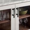 image:imageRavinte 5 Pack 334 Inch Solid Matte Black Zinc Kitchen Cabinet HandlesMatte Black