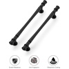 image:imageRavinte 5 Pack 334 Inch Solid Matte Black Zinc Kitchen Cabinet HandlesMatte Black