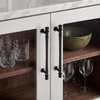image:imageRavinte 5 Pack 334 Inch Solid Matte Black Zinc Kitchen Cabinet HandlesMatte Black