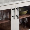 image:imageRavinte 5 Pack 334 Inch Solid Matte Black Zinc Kitchen Cabinet HandlesMatte Black