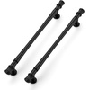 image:imageRavinte 5 Pack 334 Inch Solid Matte Black Zinc Kitchen Cabinet HandlesMatte Black